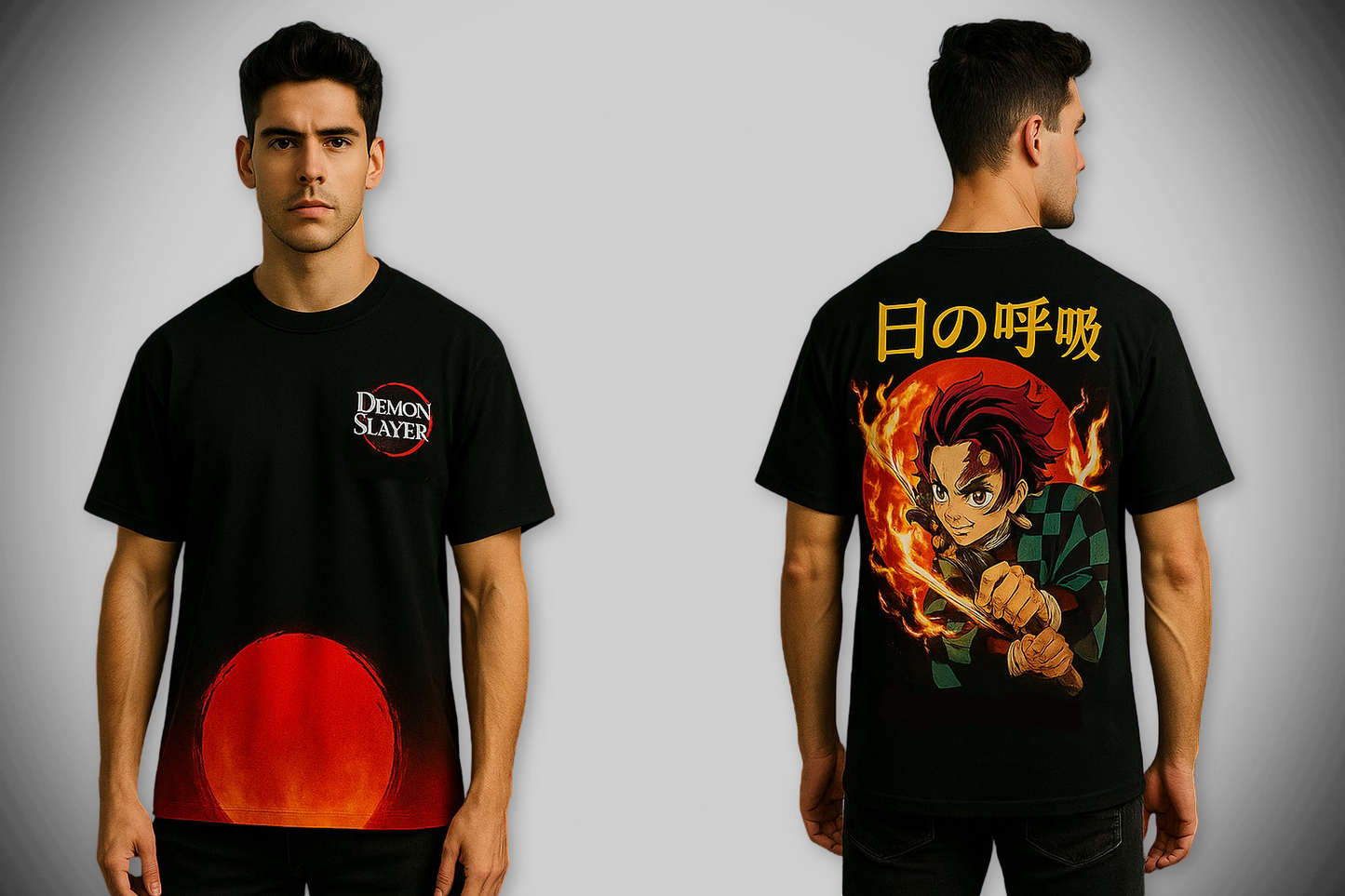 Demon Slayer Tanjiro Sun Breathing T-Shirt – Limited Edition Anime Graphic Tee